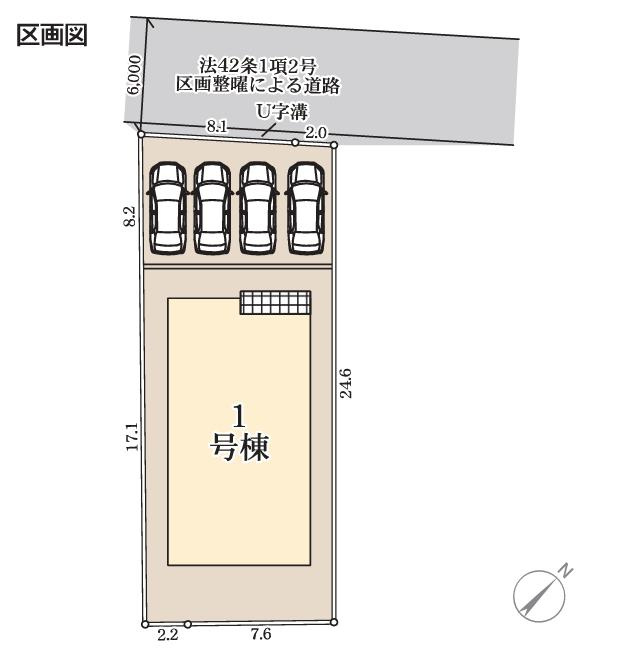 ひたちなか市馬渡17期　新築戸建の区画図