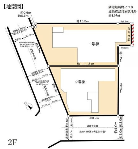 【横浜市西区浅間町2丁目109-38全2棟新築戸建て】★仲介手数料無料★（浅間台小学校・岡野中学校）の間取り