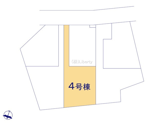 小美玉市羽鳥13期　新築戸建　4号棟の区画図