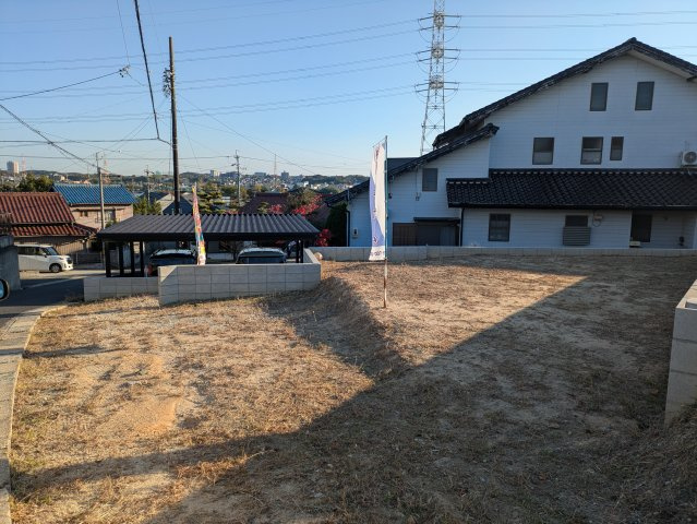 【トーヨーホーム売主/建築中】岩崎町西ノ平Ａ分譲の庭|建築前土地写真