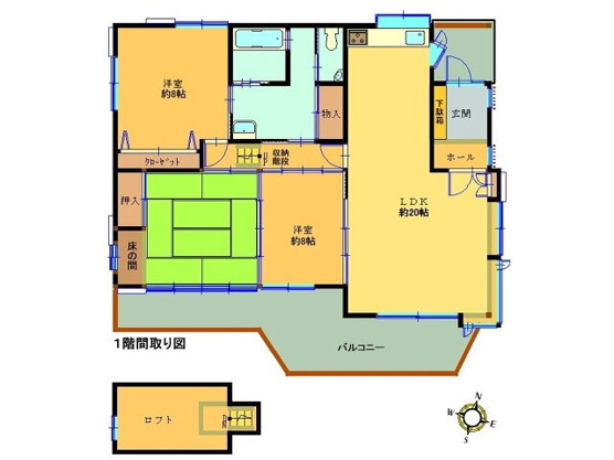 【間取り】 | 大室高原別荘地　戸建