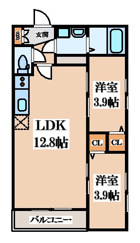【間取り】 | Tio瓢箪山
