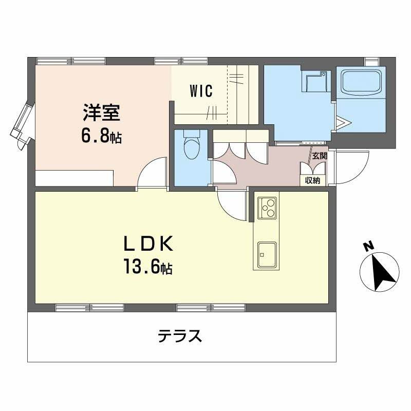 ハイツ神和の間取り