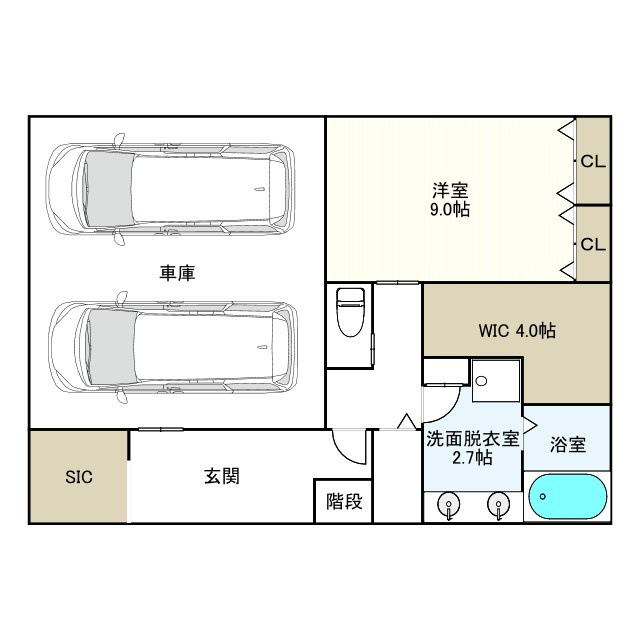 神宮前２丁目戸建の間取り|1階