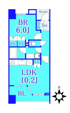 イクシア横浜鶴見ステーションフロントの間取り|使いやすい間取りです！