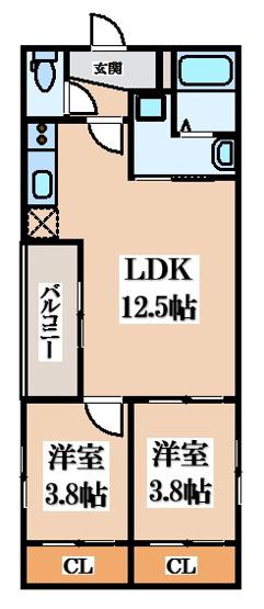 【間取り】 | Tio瓢箪山