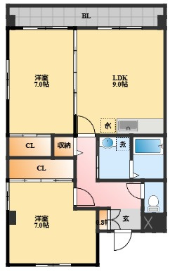 ニューリーブマンションの間取り