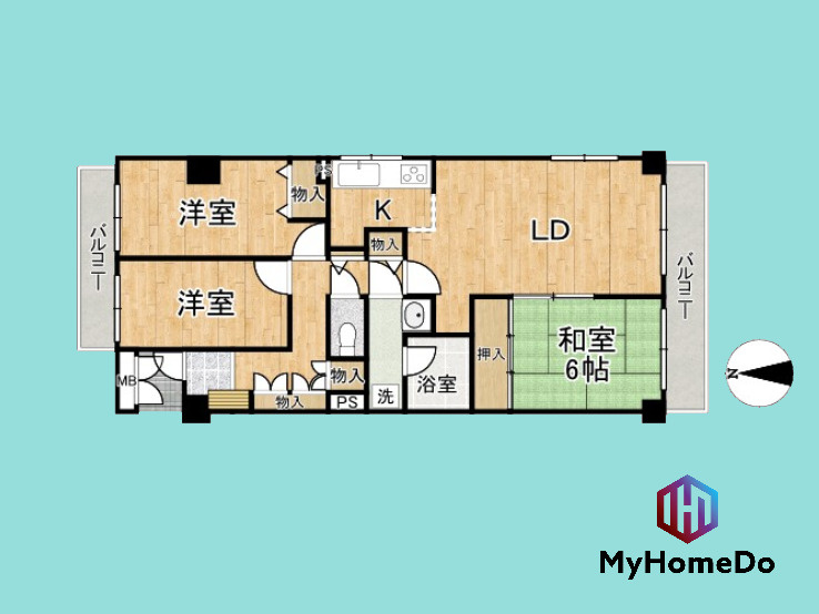 チサンマンション瓢箪山の間取り|図面と現況が異なる場合は現況を優先いたします。