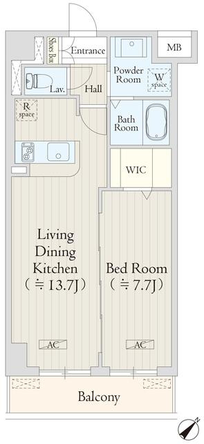 ＡＶＥＮＩＲ渋谷本町の間取り