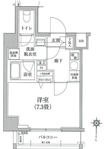 アイルカナーレ門前仲町の間取り