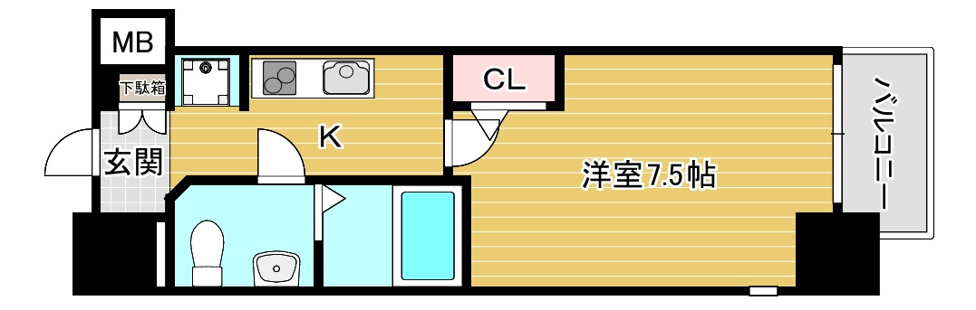 エグゼ大阪DOME　CITYグレイスの間取り