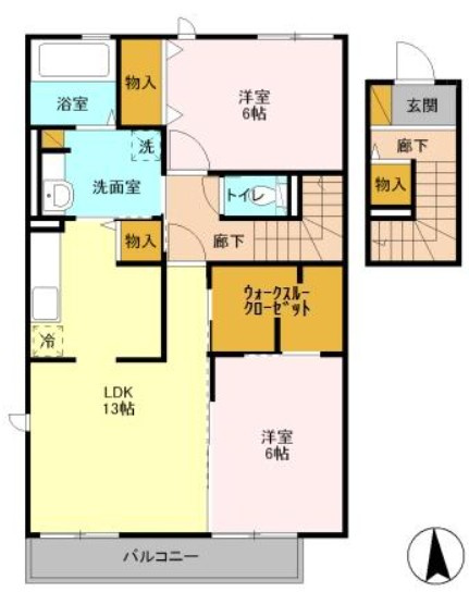 仲介手数料（賃料の1.10ヵ月）の50％OFF対象物件！の間取り