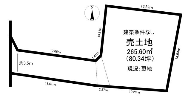 栃木市大平町西水代2307-2、-4の土地図