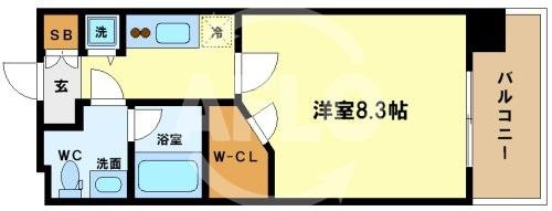レジュールアッシュ福島の間取り|レジュールアッシュ福島　間取り