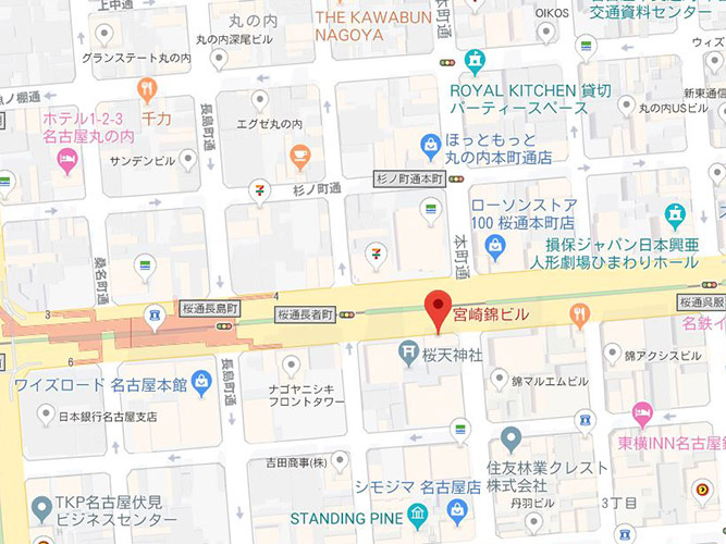 宮崎錦ビルの地図