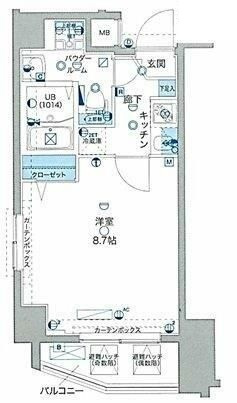 ＧＥＮＯＶＩＡ　Ｔｏｋｙｏ　Ｎｏｒｔｈ　ｇｒｅｅｎ　ｖｅｉｌの間取り|間取りです。