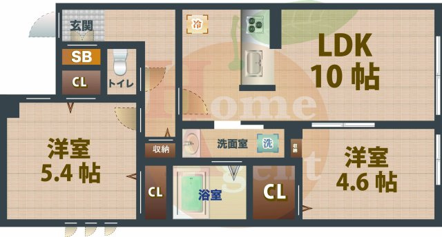 【間取り】 | アーバンアネックス豊玉 | 2LDKのお部屋です。