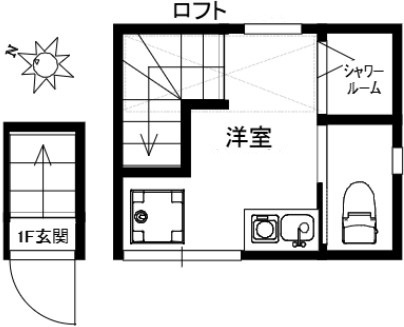 サークルハウス大島参番館の間取り