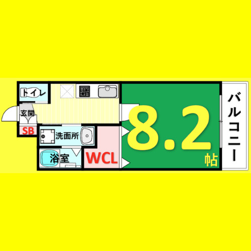 Ceres志賀本通　名古屋市賃貸　仲介手数料無料の間取り