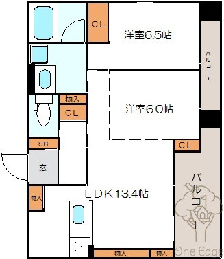 Lega梅北の間取り