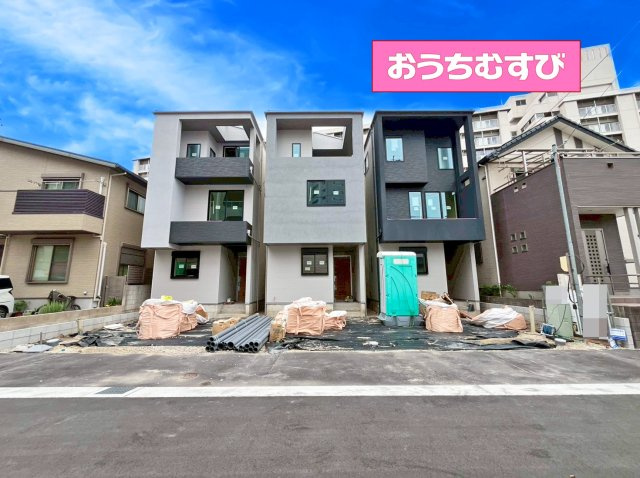 北区山田41104③(全3棟)の前面道路含む現地写真