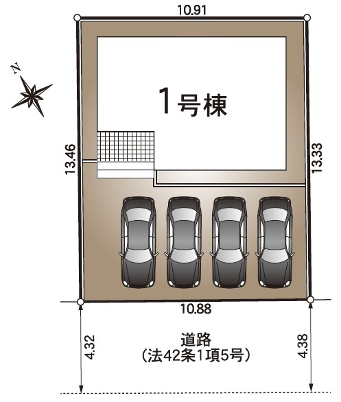高知市百石町第2　新築戸建　の区画図