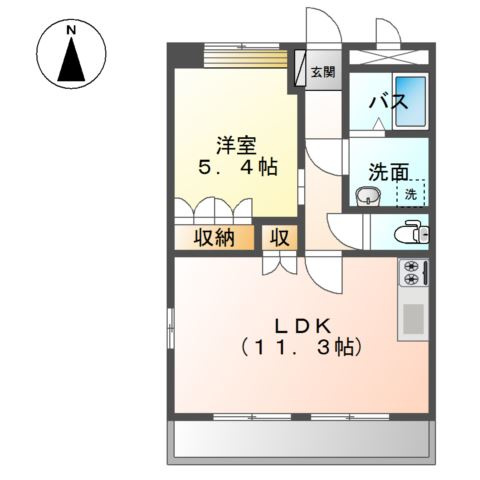 パシフィック　フィールドの間取り