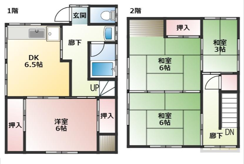 パレSR扇台の間取り
