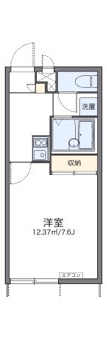 レオパレスパーシモンの間取り