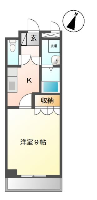 ウォーターミル伍番館の間取り