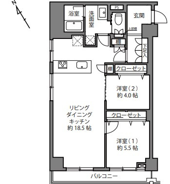 【間取り】 | シャンボール新宿御苑前