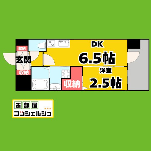 エステムコート名古屋サウスプレミオの間取り