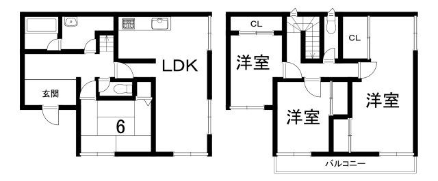 小山市大字羽川285-12、-94の間取り