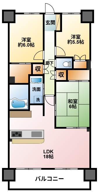 ロータリーパレスの間取り