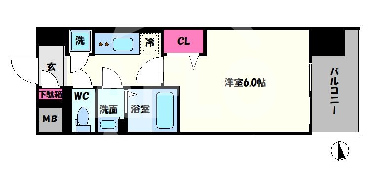 レジュールアッシュOSAKA新深江の間取り|レジュールアッシュOSAKA新深江　間取り