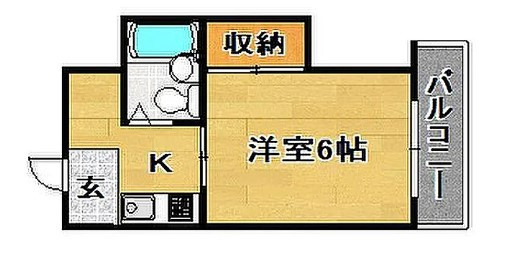 東成区深江北3丁目　収益マンションの間取り
