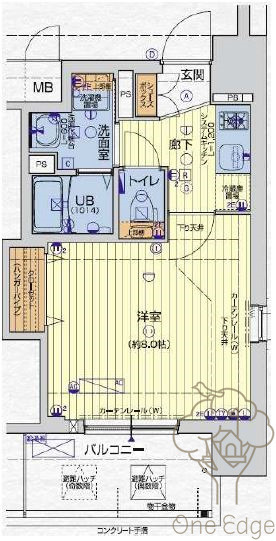 レオンコンフォート新梅田Ⅲの間取り