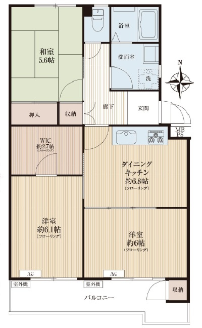 前田ハイツ2号棟の画像