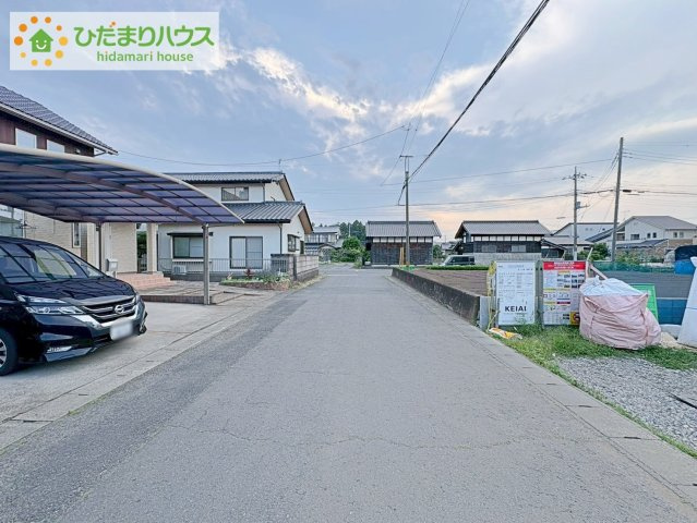 ひたちなか市高場1期　新築戸建　1号棟の前面道路含む現地写真|閑静な住宅地で叶える穏やかな新生活☆彡