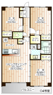 【間取り】 | セイガステージ武蔵小金井
