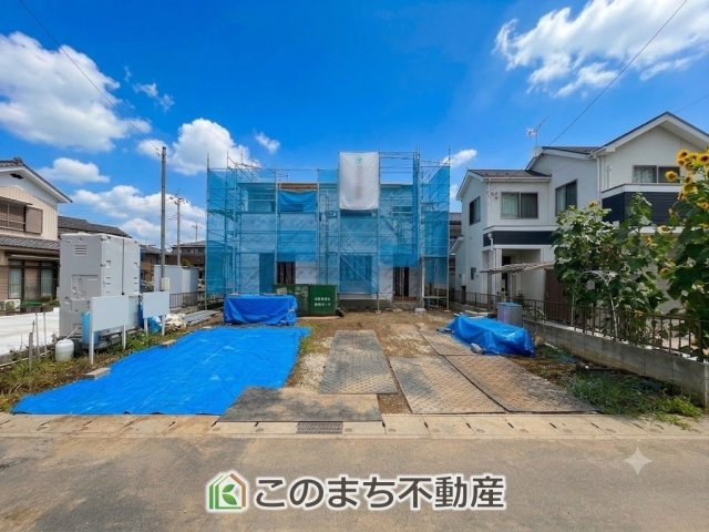 いろどりアイタウン小山市神鳥谷25-P1の外観|現地建築中写真