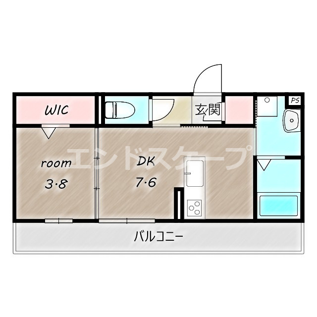 カサソレイユの間取り|高崎、前橋のお部屋探しはエンドスケープまで！お客様の理想お聞かせ下さい♪