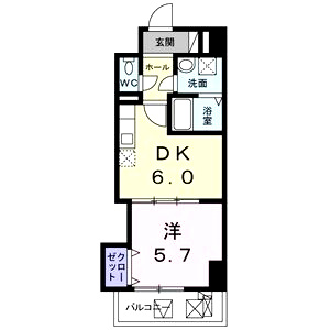 フクダ不動産上本町マンション　真田山小学校区の間取り|プランドール上本町　間取り