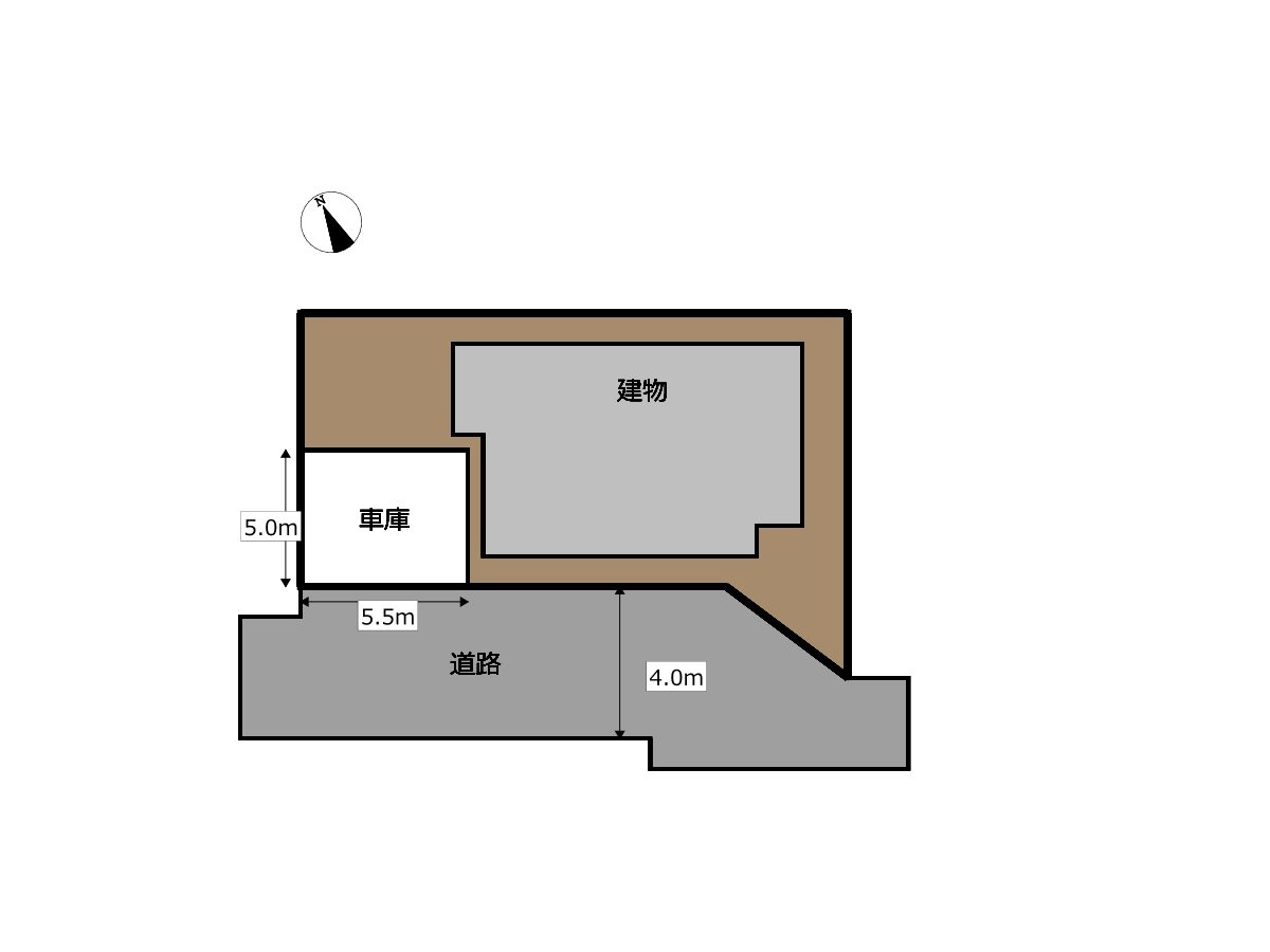日立市東大沼町1丁目　中古戸建の区画図|【現況〔区画図〕】