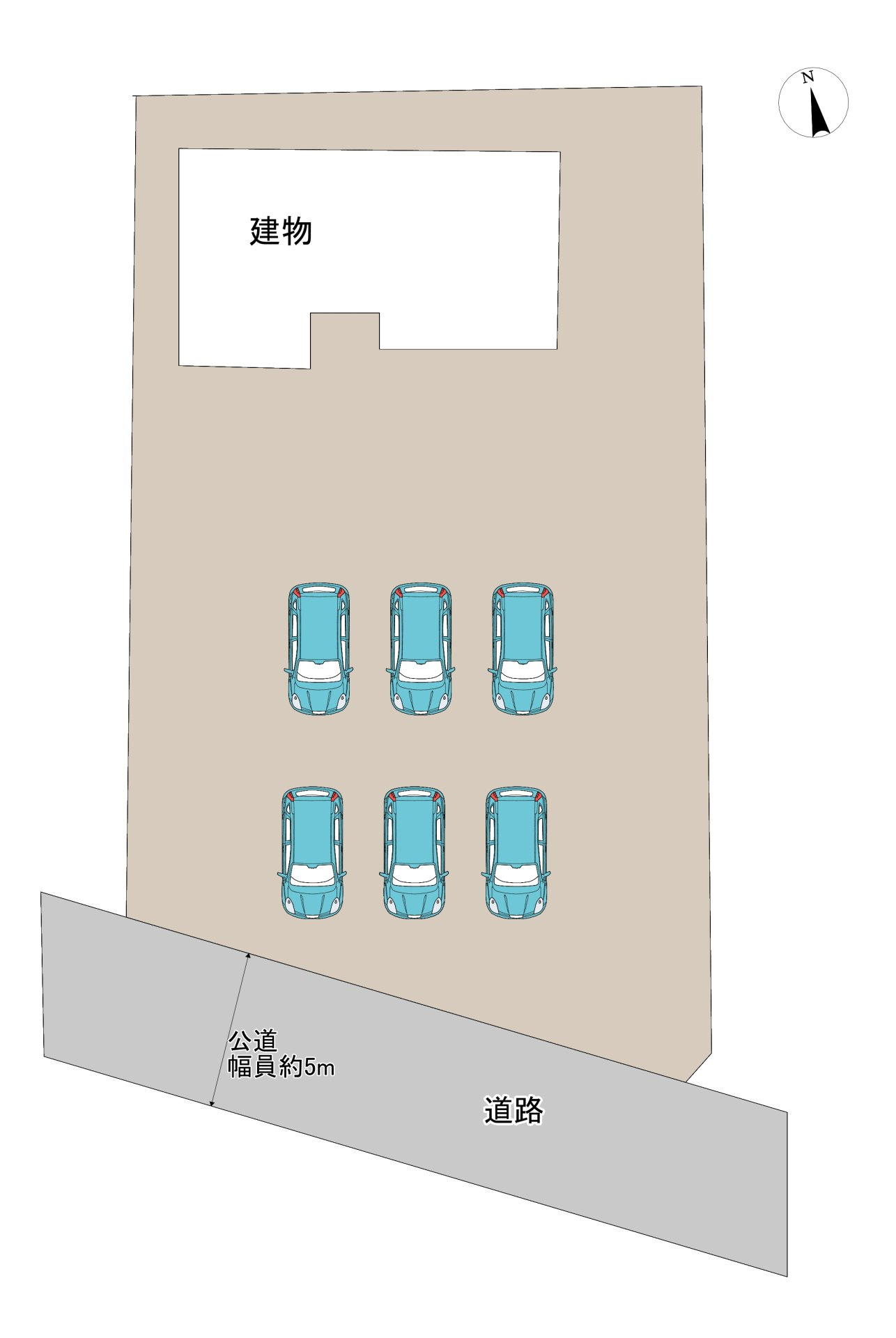 結城市大字江川新宿　中古戸建の区画図|区画図。土地119坪ありますのでお車がゆったり停められます。