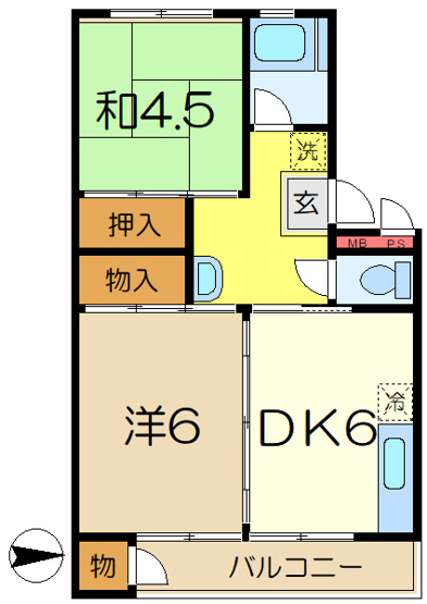 【間取り】 | 栄昇ハイツ