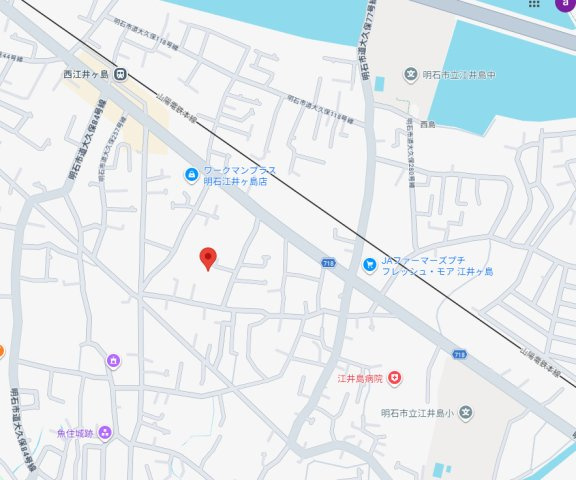 明石市大久保町西島（全４）土地　2号地の地図