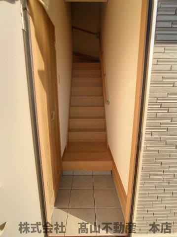 宗像市名残のアパートの玄関