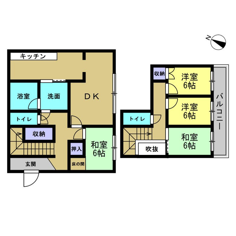 常陸大宮市田子内町　中古戸建の間取り|【リフォーム中〔間取り図〕】「6月23日更新」