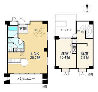 【間取り】 | 琵琶湖アーバンリゾートⅢ番館